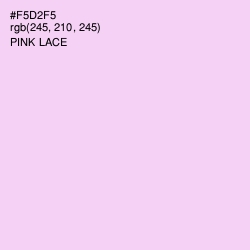 #F5D2F5 - Pink Lace Color Image